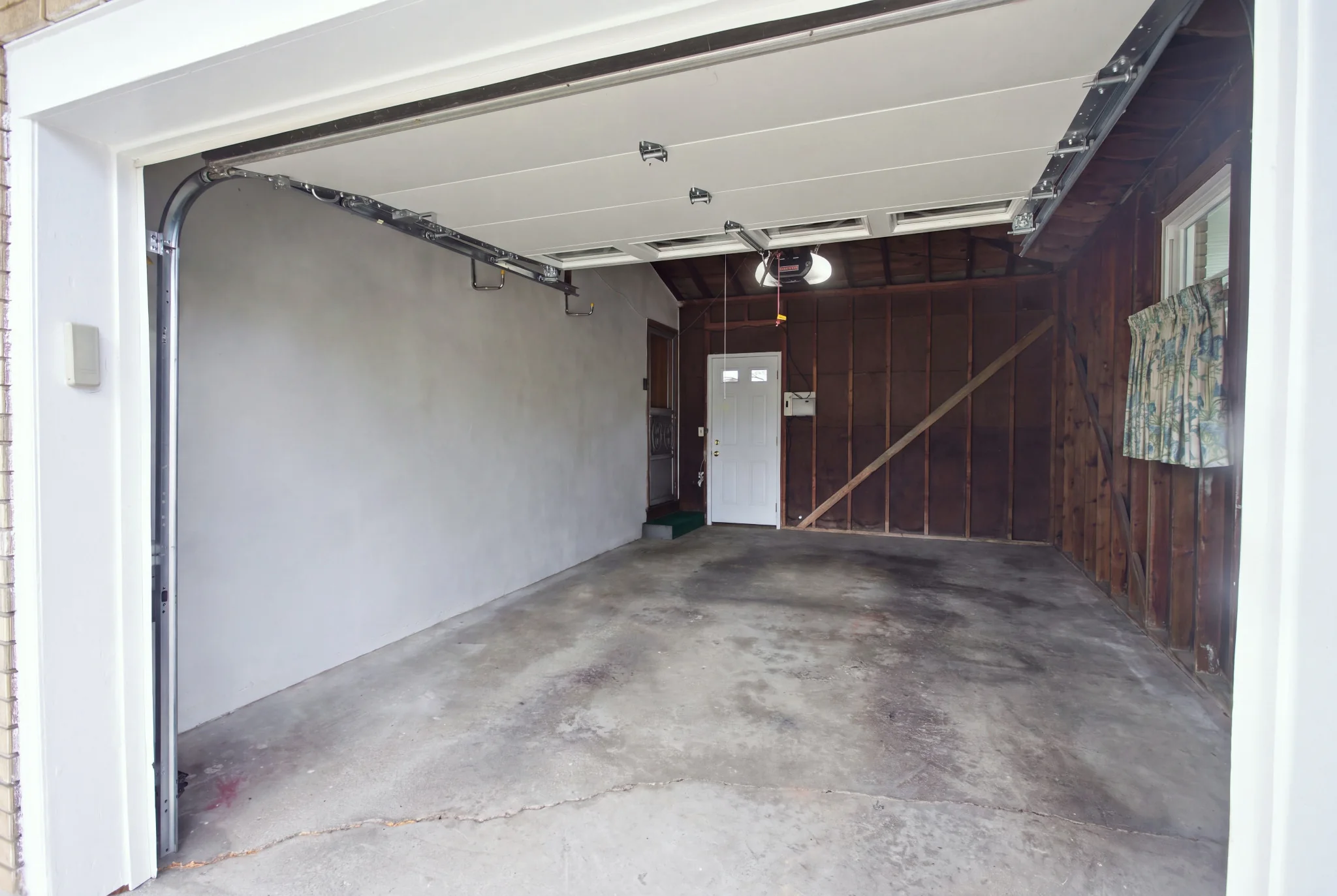 Single-car garage interior